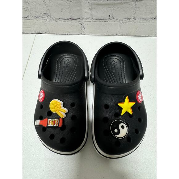 Crocs Crocband Clogs Kid Navy Red Rubber Slip-On Lightweight Casual - C10 - Picture 8 of 9